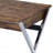 Callers Weathered Oak & Chrome Finish Writing Desk