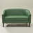 Boney Tufted Faux Leather Upholstered Small Loveseat-2000466217