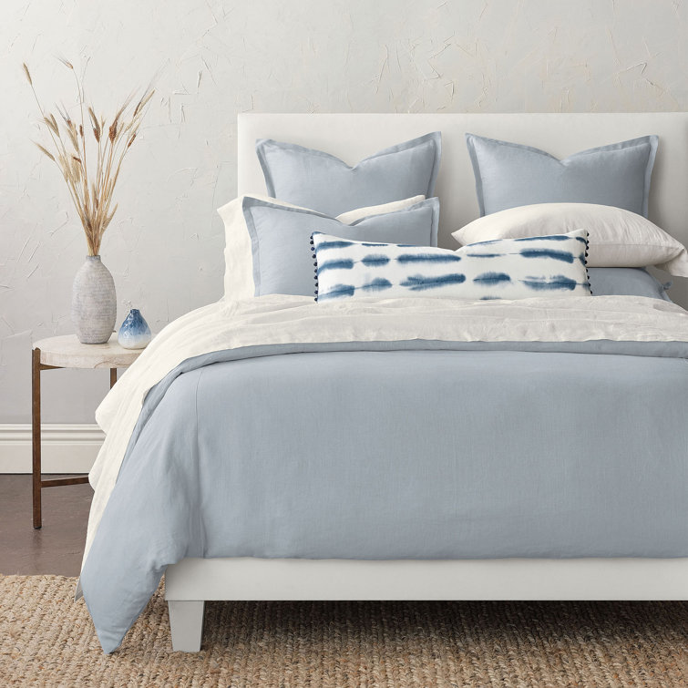 Resort Linen Program Modern & Contemporary 100% Linen Baffle Box Stitch Solid Colour Comforter