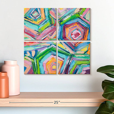 Geometric Beach Umbrellas