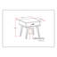 Draper - Table de bout Mid Century - Brun teck