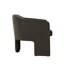 Chaise d'appoint Lery, trépied à dossier courbé, velours, 29 po-115686151