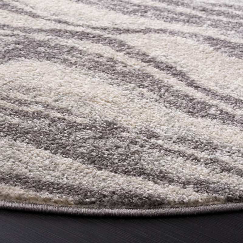 Tapis ivoire / gris Tulum 275, Rectangle 8 pi x 10 pi