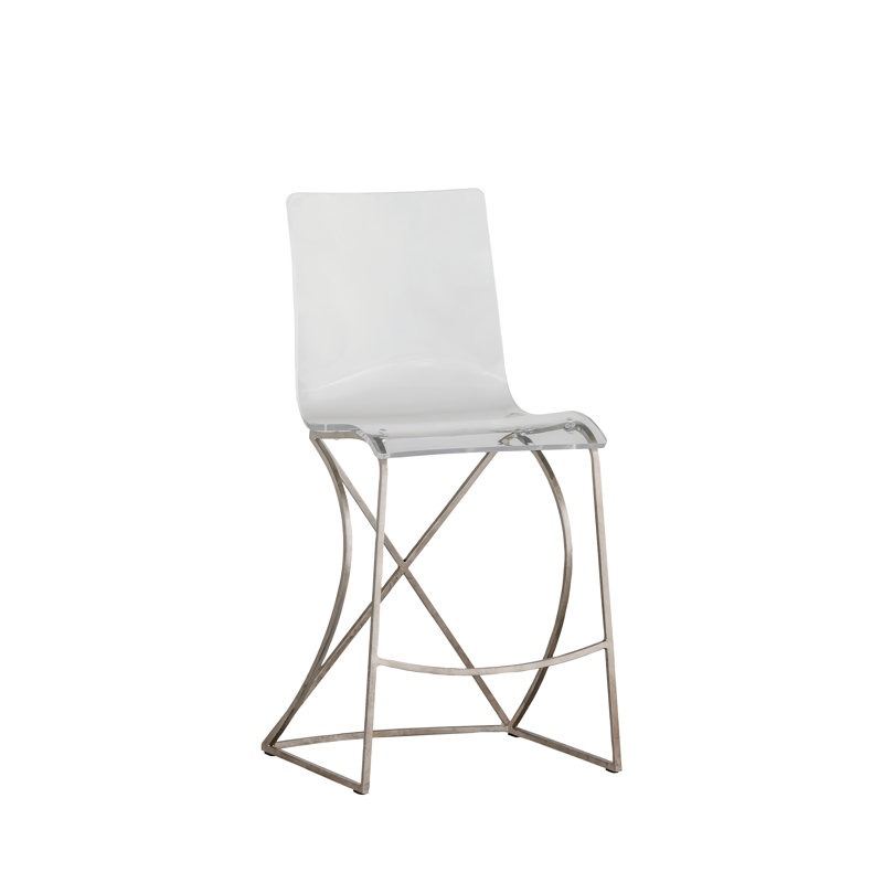 Johnson 24.75" Counter Height Stool - Silver, Antique Silver, Counter Stool (24.75" Seat Height)