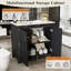 Meuble-lavabo de salle de bain espresso vintage 36 po avec plateau en céramique et rangement en céramique Thalassa Vie