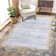 Machine Washable Rugs Bordered Modern Non-Slip Low Pile Rubber Backing Indoor Area Rug for Living Room Bedroom Kitchen Dining Room