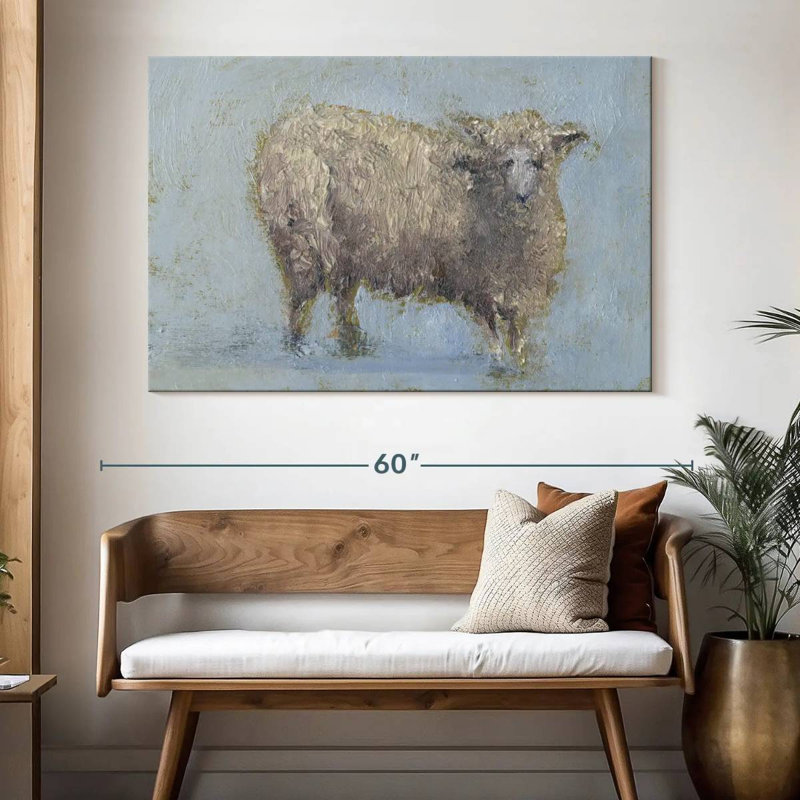 Sheep Strut I, H 34 po x l 51 po