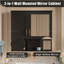 Armoire à pharmacie 30 po 2-en-1, miroir mural avec tablettes réglables et portes à fermeture douce, miroir de rangement haute définition pour meuble-lavabo-963528850