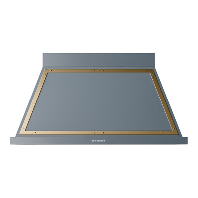 Hotte murale ILVE Nostalgie II Series de 48 pouces avec débit d'air de 850 pi³/min (gris bleu)
