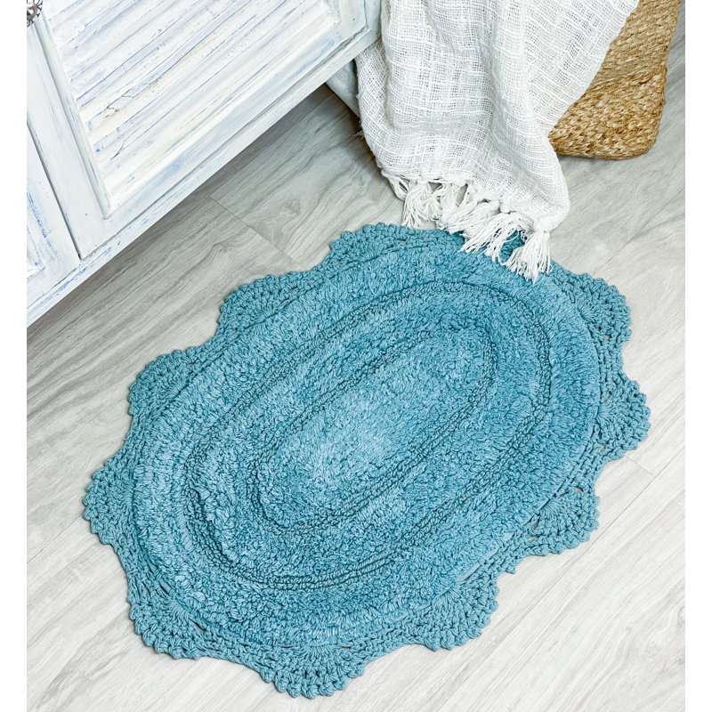 Casanova Non-Slip, Aqua Blue, 34" L x 21" W