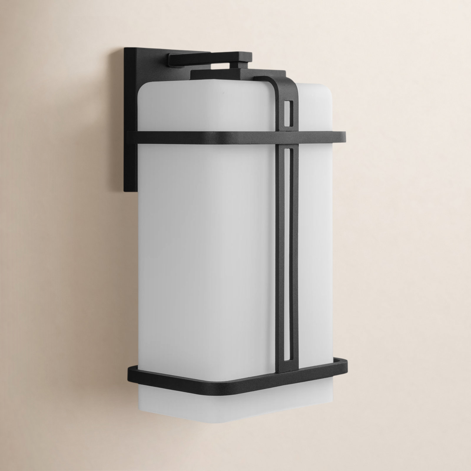 Broaderick Single Light Outdoor Wall Light, 15.25" H x 8.5" W x 7.62" D