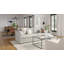 Canapé moelleux 95 po gris-67116527-122055602