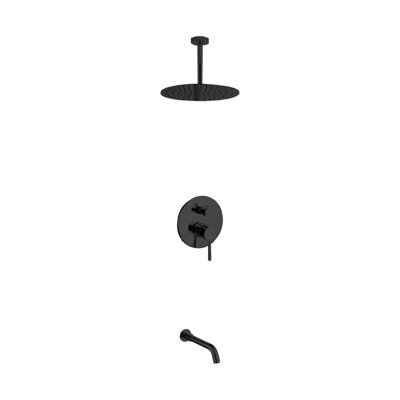 Système de douche à pression équilibrée avec valve brute Aqua Rondo
