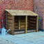 180cm W x 80cm D Solid Wood Log Store-18070340