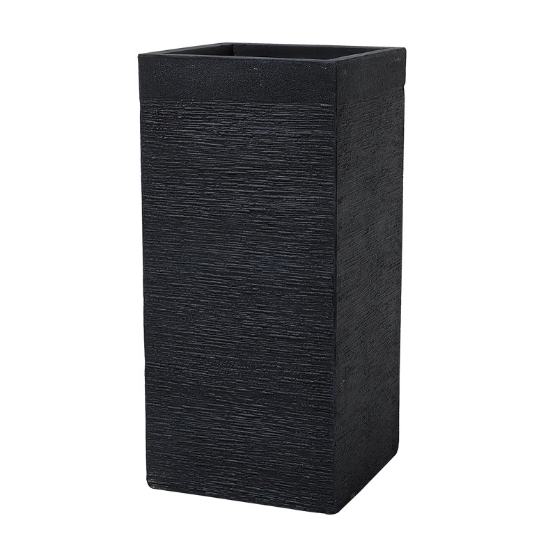Adlai Pot Planter, 1, 70cm H x 33cm W x 33cm D, Black
