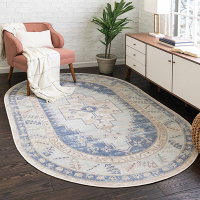 Tapis bleu ciel Parchette