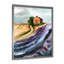 Champ de lavande avec une petite maison - peinture sur toile-67364635-67364636