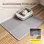 Tapis de litière imperméable pour chat, double couche antidérapante en nid d'abeille avec un coussin épais et doux pour le contrôle de la litière et le repos confortable du chat, 30 * 45CM