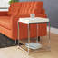 Table de bout avec plateau en verre et rangement-909107906