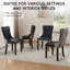 Ensemble de 4 chaises de salle à manger rembourrées Modern
