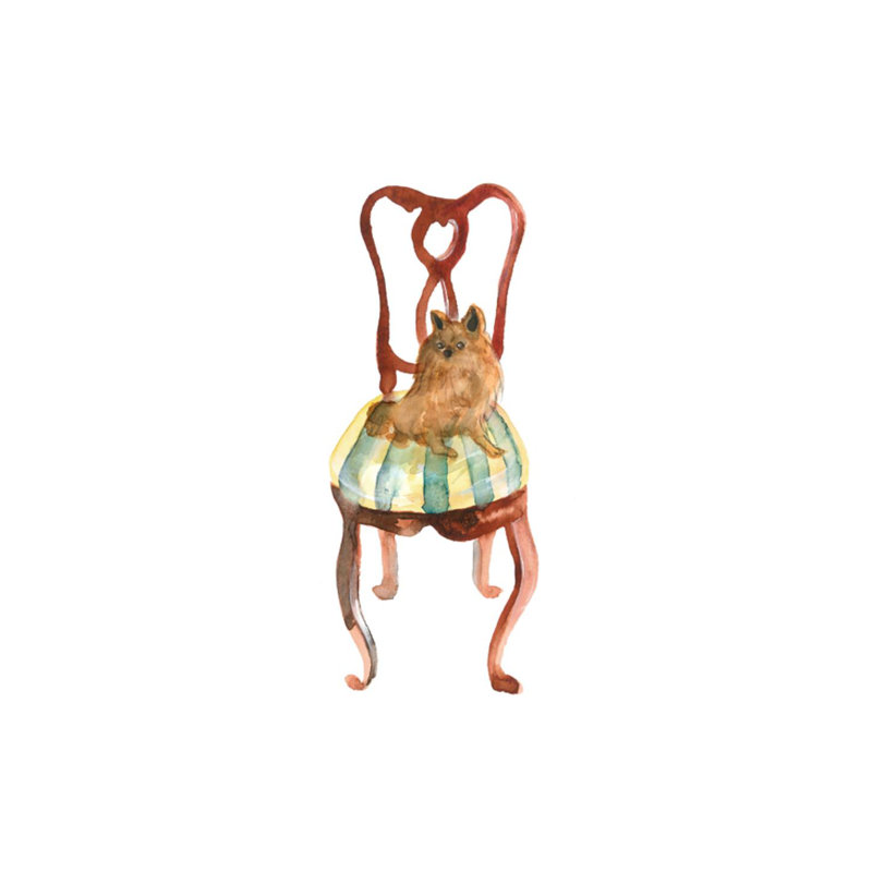 Cozy Afternoon II Print by Michelle Bennett, Glass Coat, 25" H x 20" W x 1.5" D