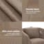 Chaise d'appoint pivotante en chenille moderne (ensemble de 4)-689267908-694370553