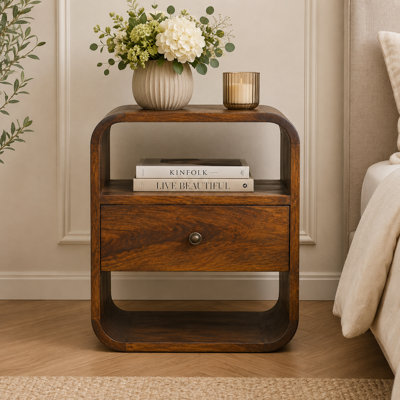 Table de chevet en bois massif Aydree