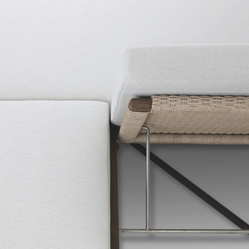 Finnegan Outdoor Double Chaise, Alessi Linen