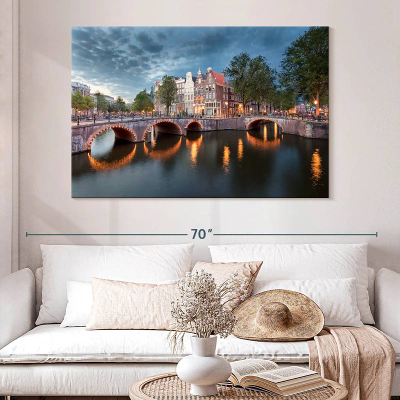 Ponts de Amsterdam, H 34 po x l 51 po