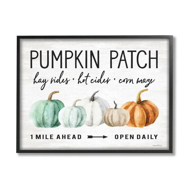 «Pumpkin Patch Farmhouse», automne, orange, gourdes vertes et surdimensionnées, art mural par lettres et lignes