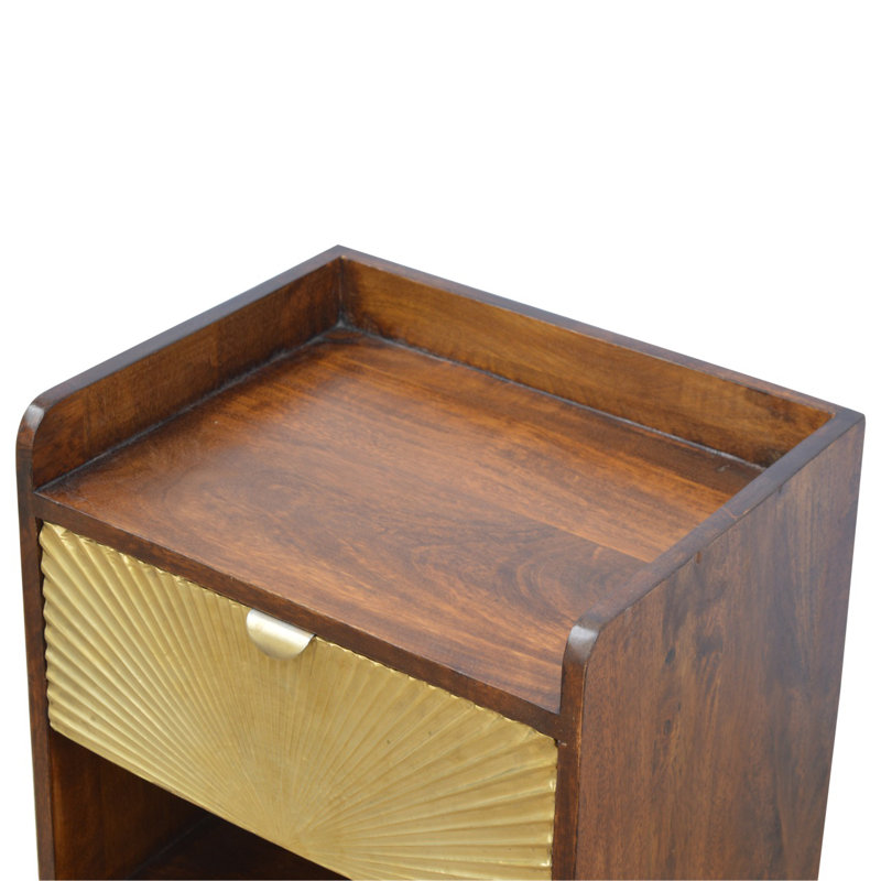 Cotreau 45cm W Solid Wood Bedside Table
