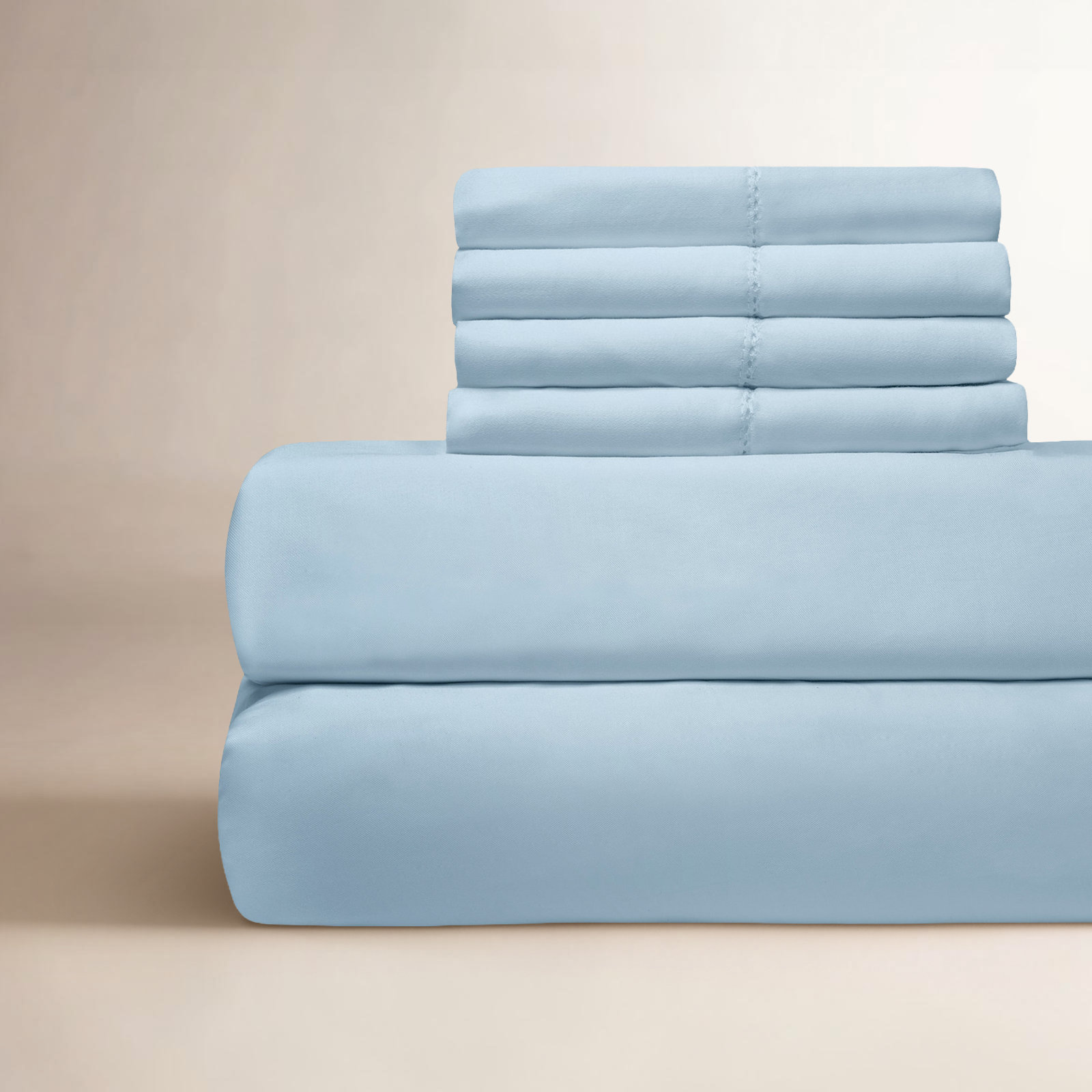 Briani Cotton Blend Sheet Set, Twin, Ivory