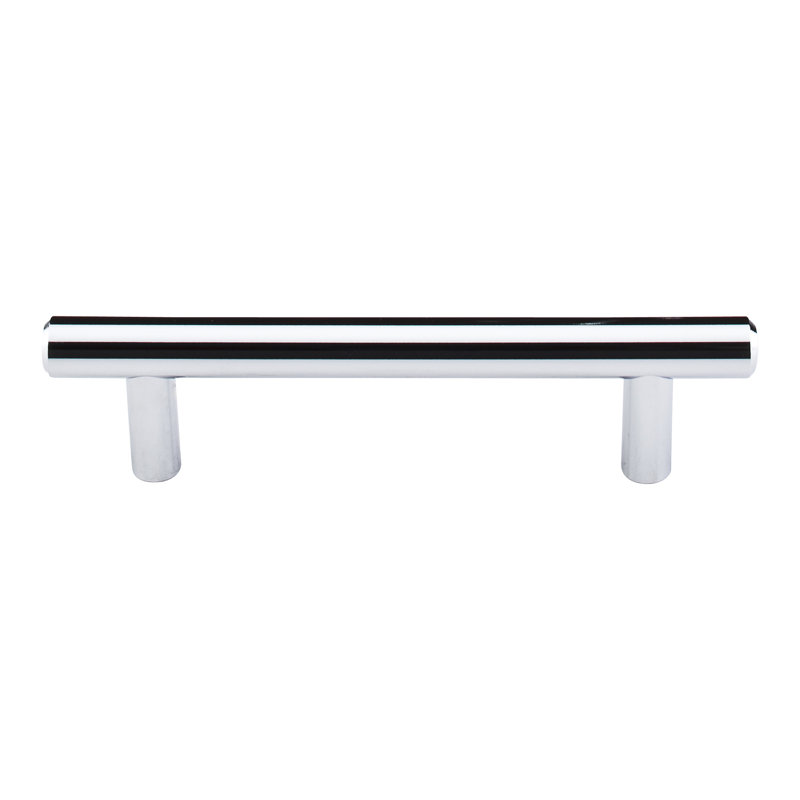 Modern Black Steel Bar Pull with Mounting Hardware