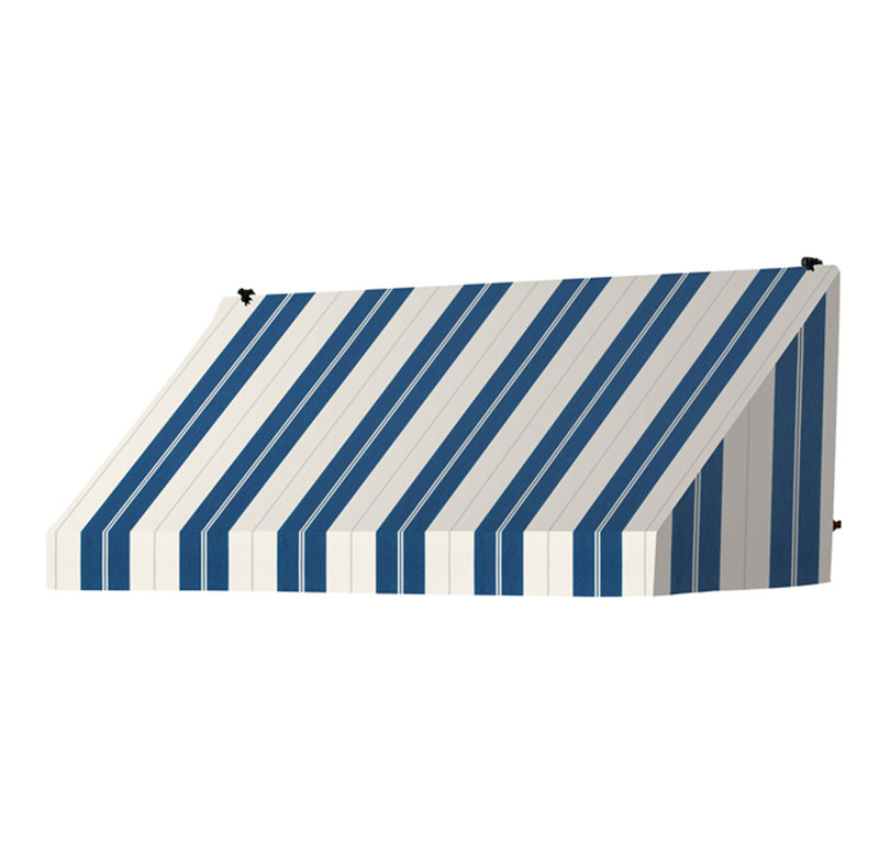 Auvent de fenêtre standard rétractable en acrylique tissé l 4 pi x P 2 pi Aw Awadings in a Box, 21"H x 96"W x 26.5"D