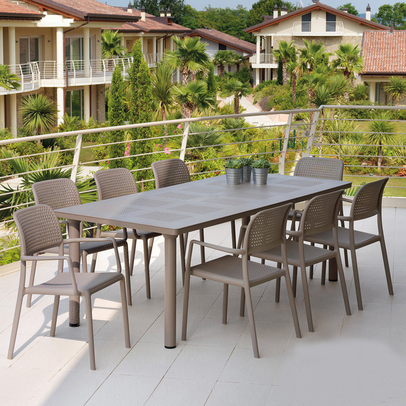 Suri Stackable Outdoor Patio Dining Armchair with Cushion