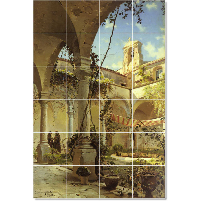 Carreau de céramique décorative 24 po x 36 po 6 po x 6 po, Peder Mork Monsted Country W22869
