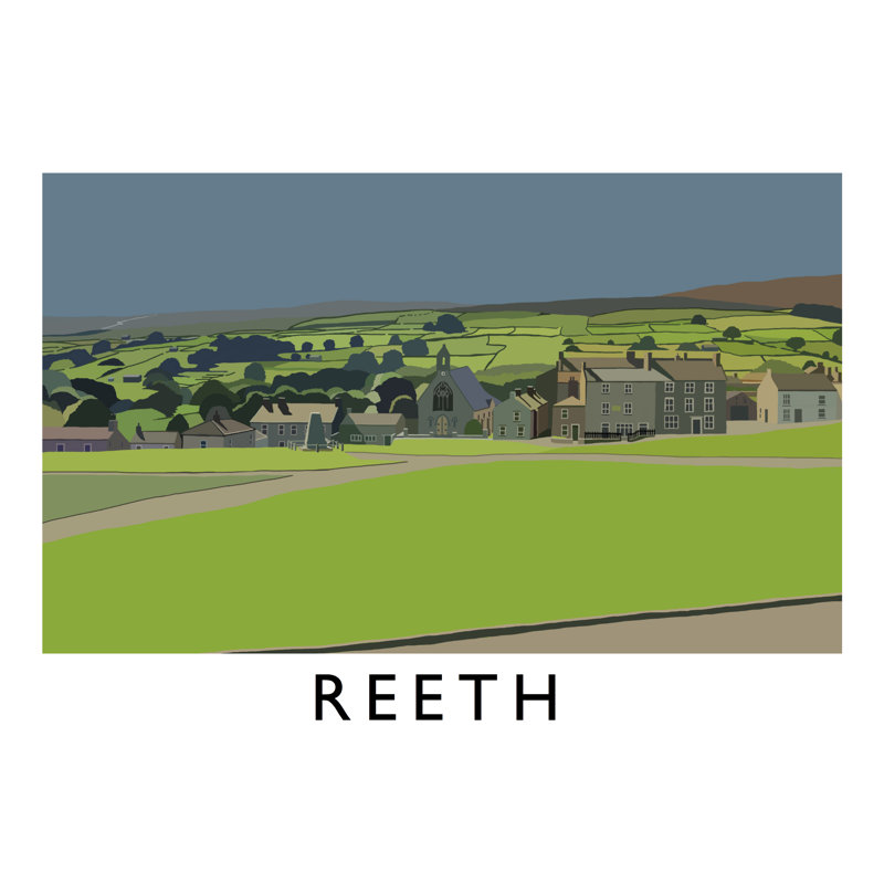 Reeth by Richard O'Neil - Print, No Frame, 30 cm H x 40 cm W x 1 cm D