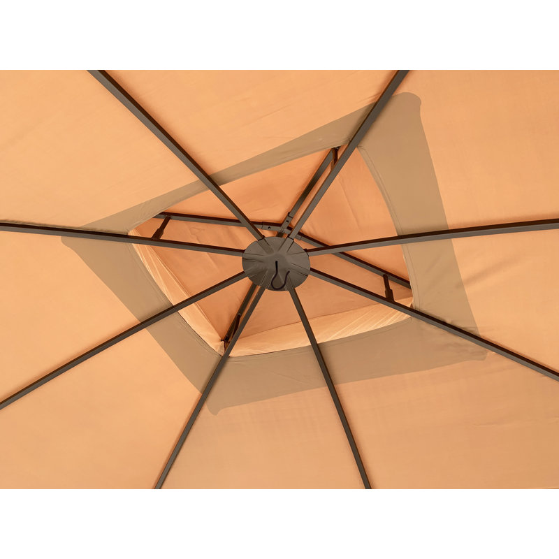 Auvent de remplacement APEX GARDEN pour pavillon de jardin 10 pi x 12 pi Modèle # TPGAZ2303, Marron clair