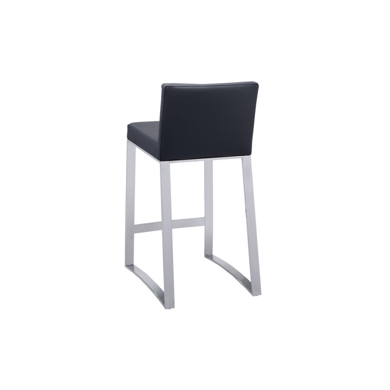 Barlet Bar & Counter Stool, White Faux Leather, Counter Stool (26" Seat Height)