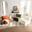 Fauteuil à oreilles Comfy Living - fauteuil d'appoint pour chambre à coucher, bureau, siège simple, chambre ergonomique orange, siège de bureau,-917474693