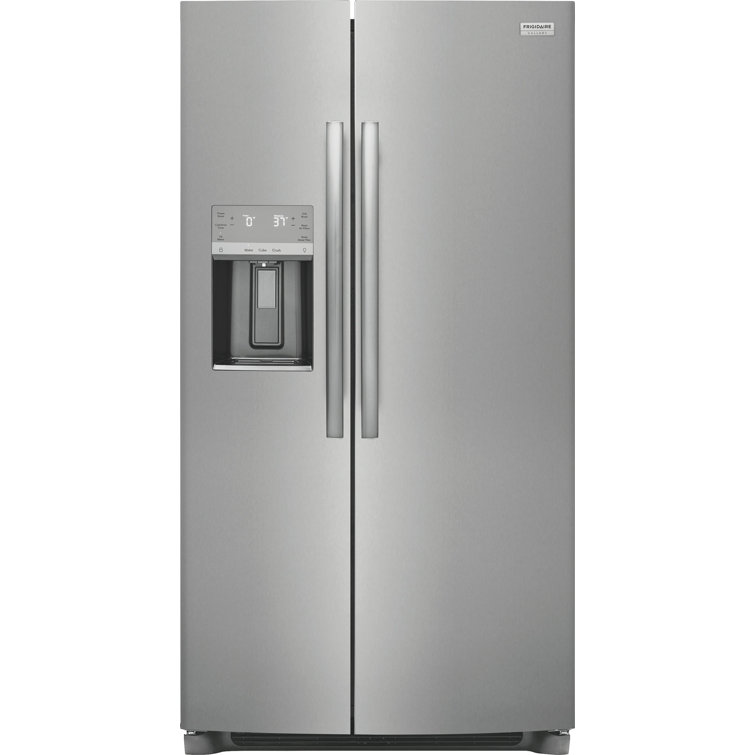 Frigidaire 36" 22.3 Cubic Feet Energy Star Smudge-Resistant Side By Side Refrigerator with External Water and Ice Dispenser