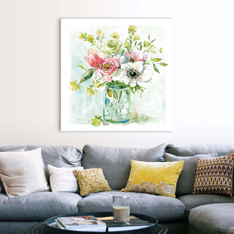 Asbury Garden Belle Bouquet II - reproduction d'art sur toile, H 48 po x l 48 po x P 1,25 po, Toile tendue