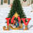 Weather Resistant Wall Mounted and Hanging Christmas Nativity and Christmas Phrases Outdoor Decoration Figure