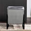Fauteuil d'appoint à siège unique, moderne Mid-Century pour usage domestique, revêtement en velours gris froid-755844628