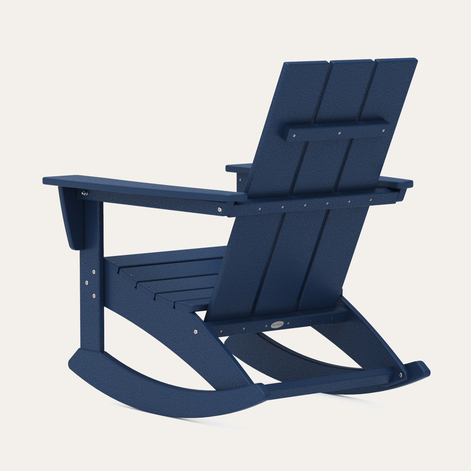 POLYWOOD® Modern Adirondack Patio Rocking Chair, Navy