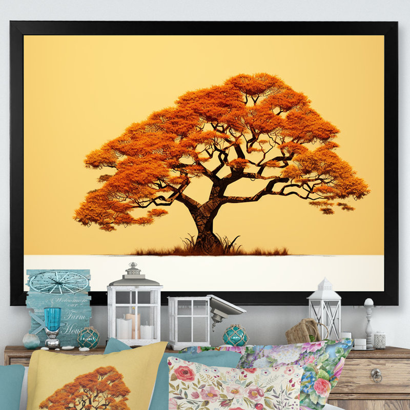 Arbre africain Ambiance Savana III, Cadre photo noir, H 12 po x l 20 po x P 1 po