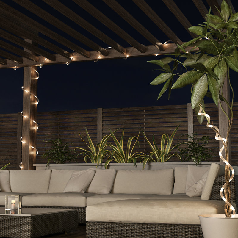 Outdoor 100 - Bulb 468'' Rope String Light, Warm White