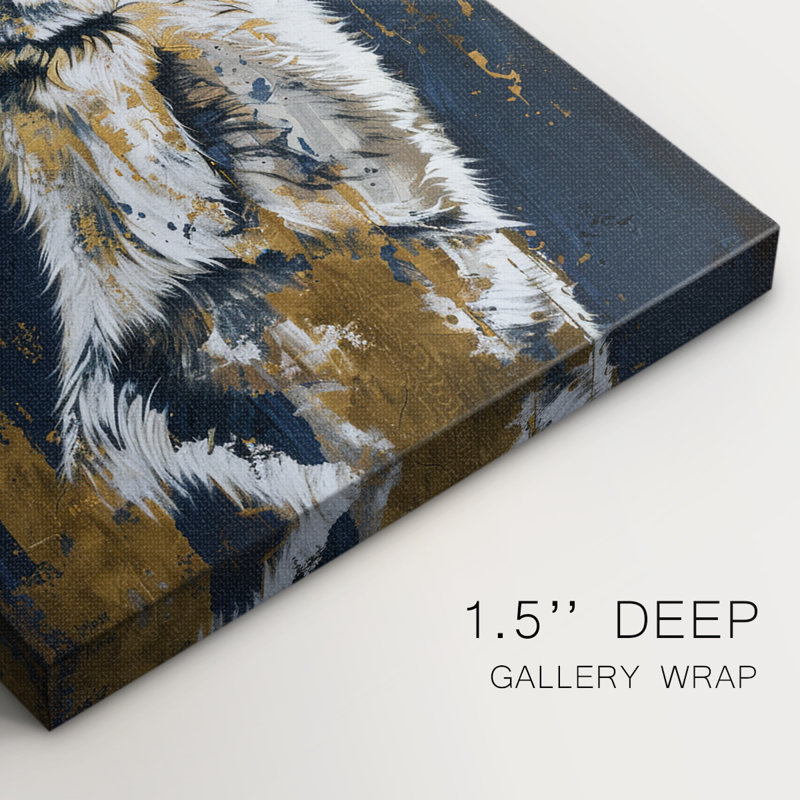 ANIMALS Series CXL III - Toile tendue avec châssis Premium - Prêt à être accroché, H 12 po x l 8 po