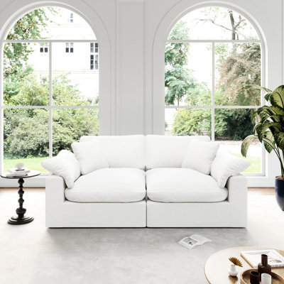 Canapé modulaire rembourré en nuage, canapé confortable et moderne, rembourré de duvet, sièges profonds convertibles pour salon, salon, chambre à coucher