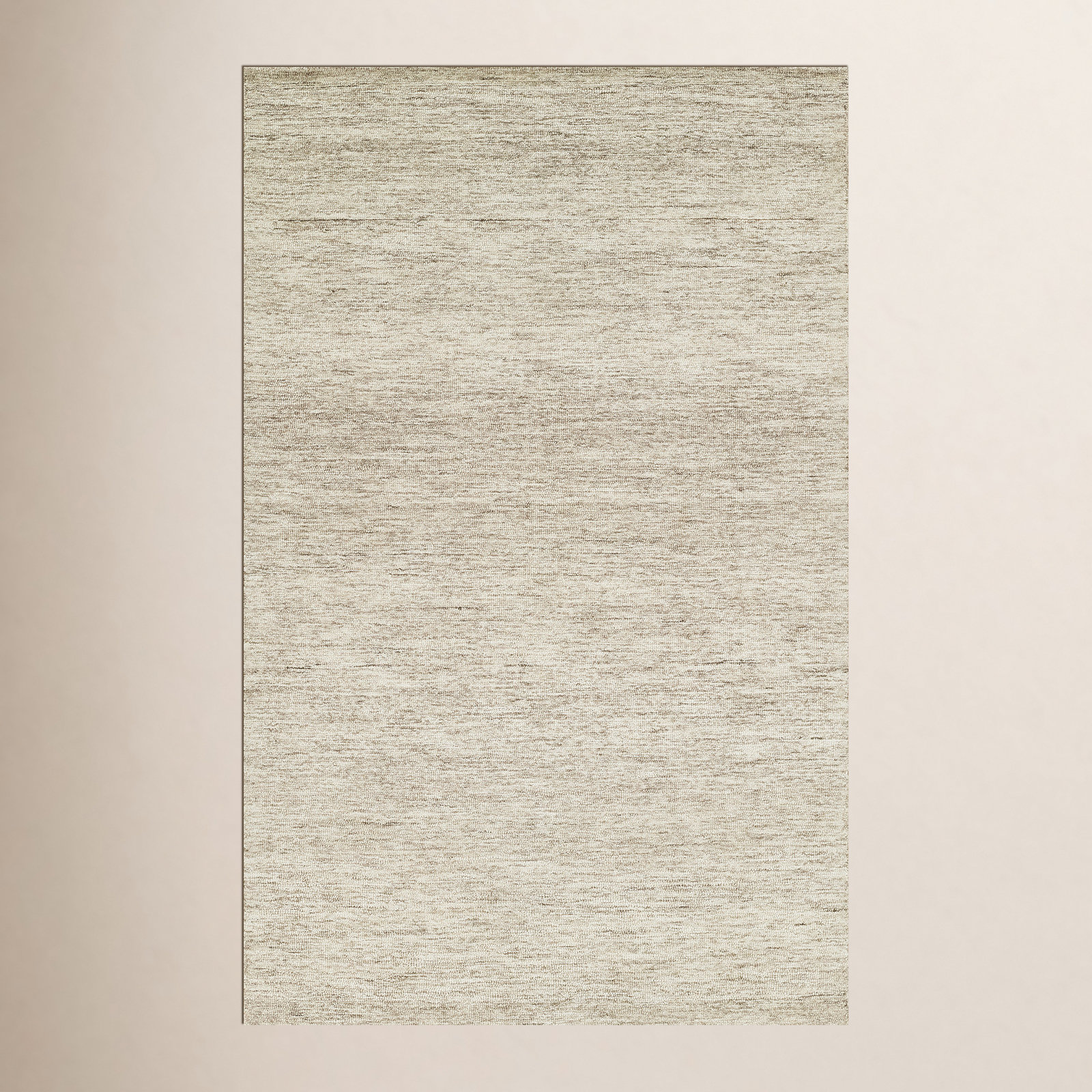 Gray Sand Hand-Tufted Wool Rug, Rectangle 8' x 10'